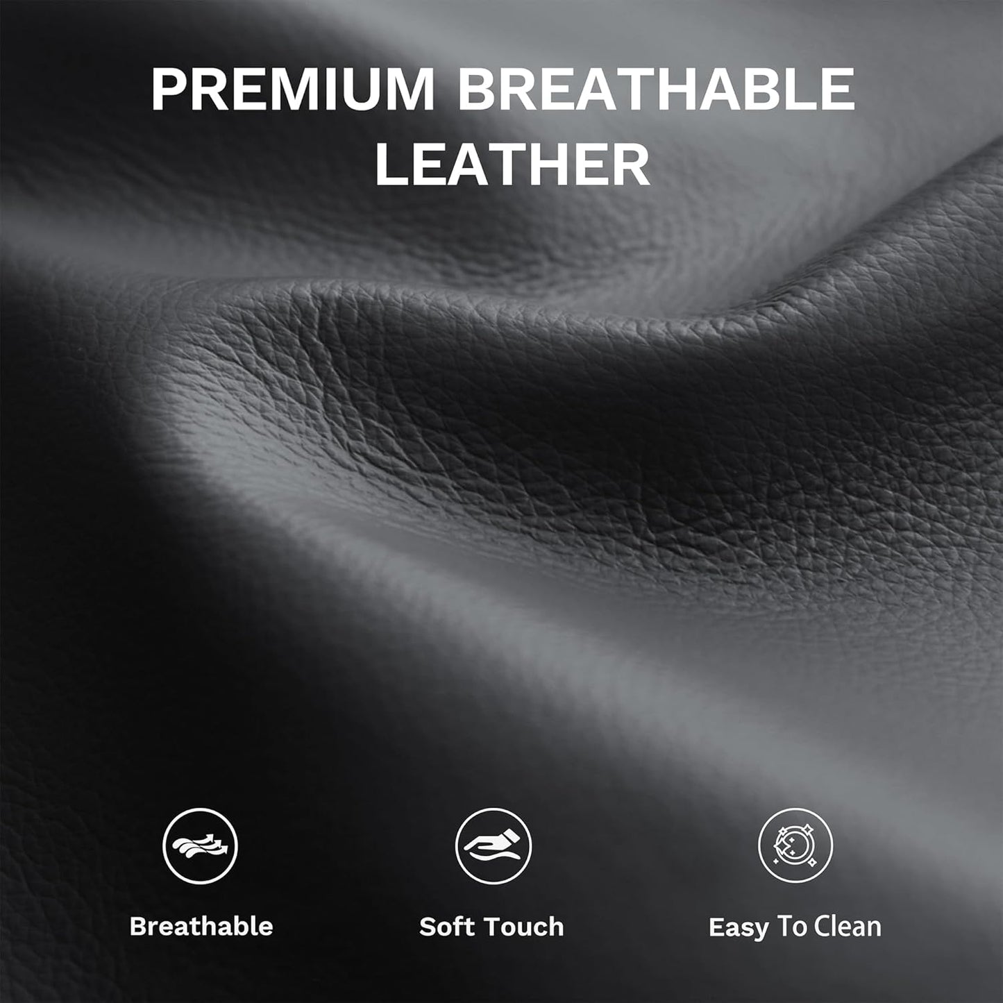 COLAMY Pushback Electric Recliner Chair, Premium Leather Upholstery with Adjustable Angles, Extra Lumbar Pillow, Built-in Charging Port, Electric Recliner Sofa Chair for Living Room,Black