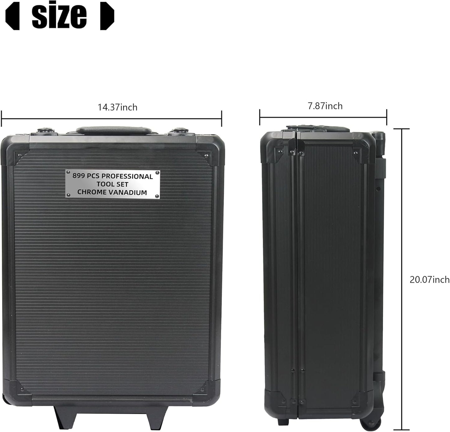 Campfun 899 Piece Tool Set Household Hand Tool Set Basic Tool Set, Complete Tool Box Set House Tool Kit Set, Home Tool Set Rolling Tool Box with Tools, Repair Tool Kit Toolbox Storage Organizer