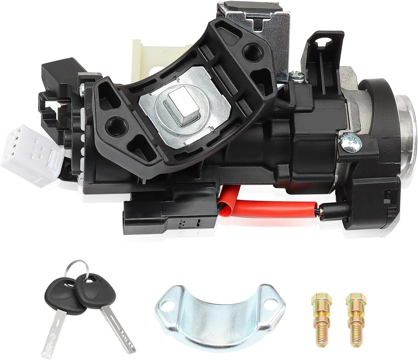81910-M7110 Ignition Lock Cylinder Housing for Kia 2019-2021 Forte 2020-2022 Soul 2021-2023 Seltos Ignition Lock Switch Assembly with 2 Keys, Replaces 81900-M7E00 81905-M7140 Ignition Switch Kits
