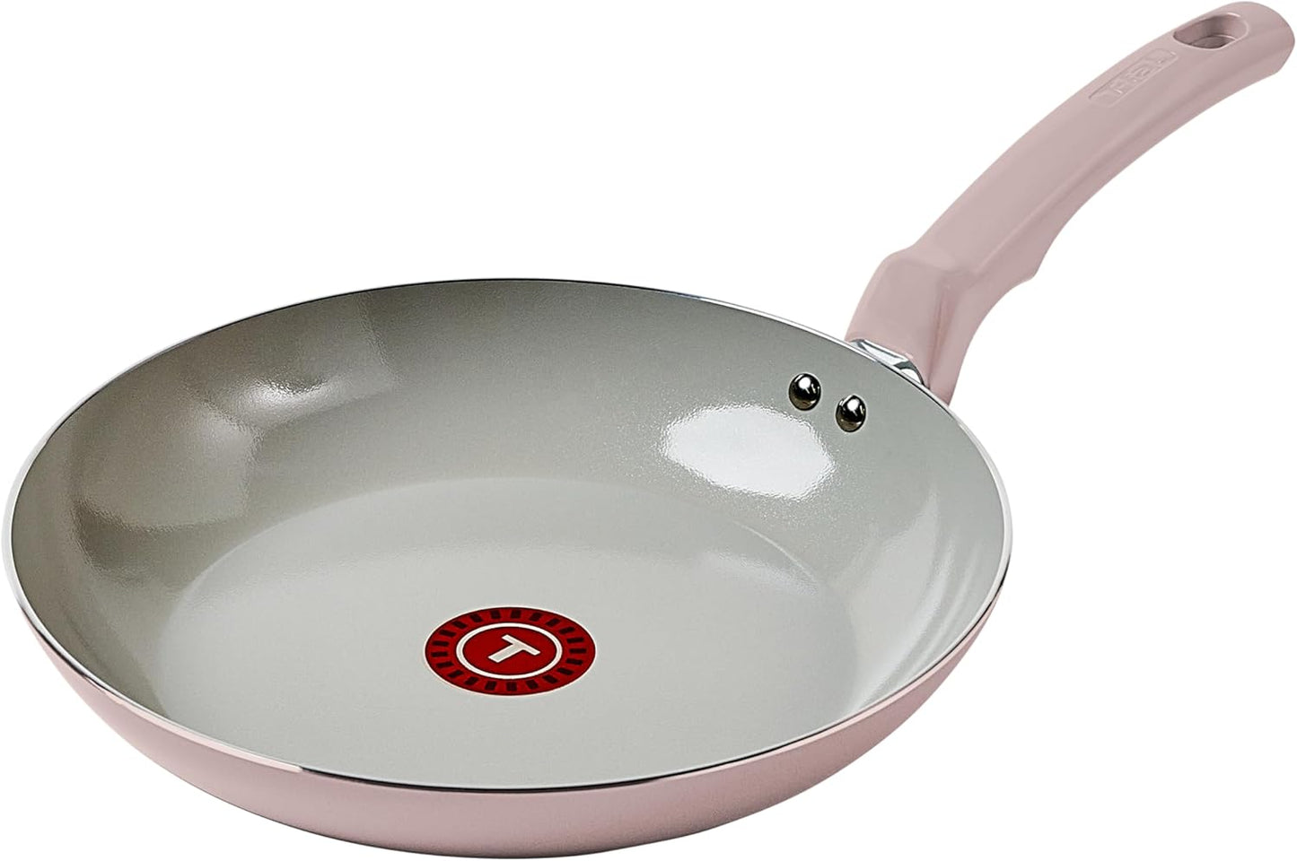 T-Fal Refresh Ceramic Nonstick Cookware Set, 12-Piece Ceramic Pots and Pans Set, Includes Stockpot, Griddle, Frying Pans, Utensils, Moon Grey