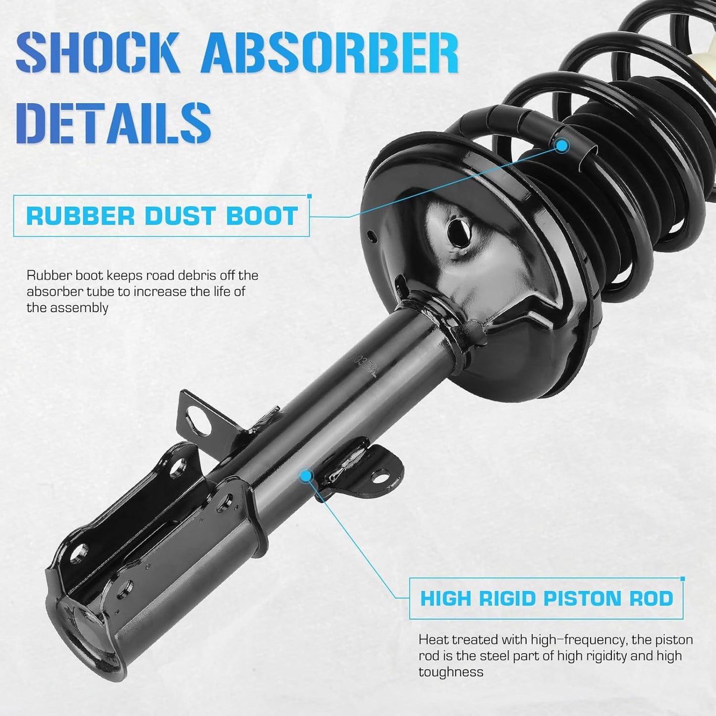 171954 171953 Rear Struts Shocks Suspensions w/Coil Springs for 1998-2002 Chevrolet Prizm / 1993-1997 GEO Prizm / 1993-2002 Toyota Corolla (Sedan), Absorber Assemblies 1994 1995 1996 1999 2000 2001