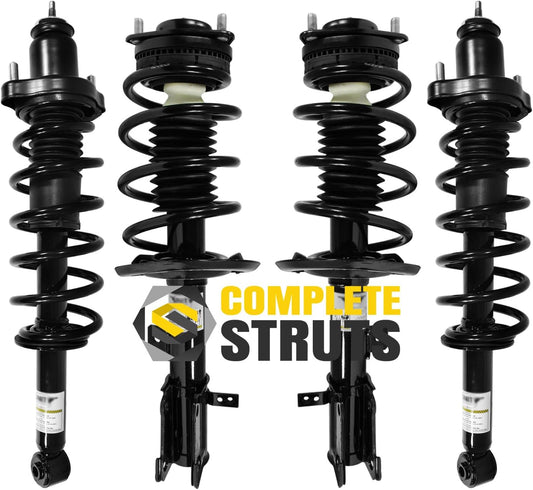 COMPLETESTRUTS - Front & Rear Complete Strut Assemblies with Coil Springs Replacement for 2011-2014 Chrysler 200 FWD Sedan - Set of 4