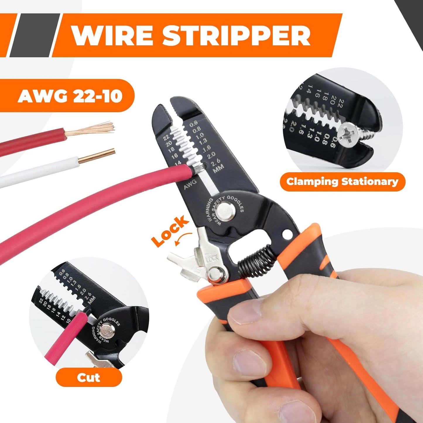 30PCS Solar Crimper Tool Kit - Crimping Tool, Wire Stripper, 25 Pairs Solar Connectors, Suitcase, and 2 Spanner Wrenches for Solar Panel Cable Assembly