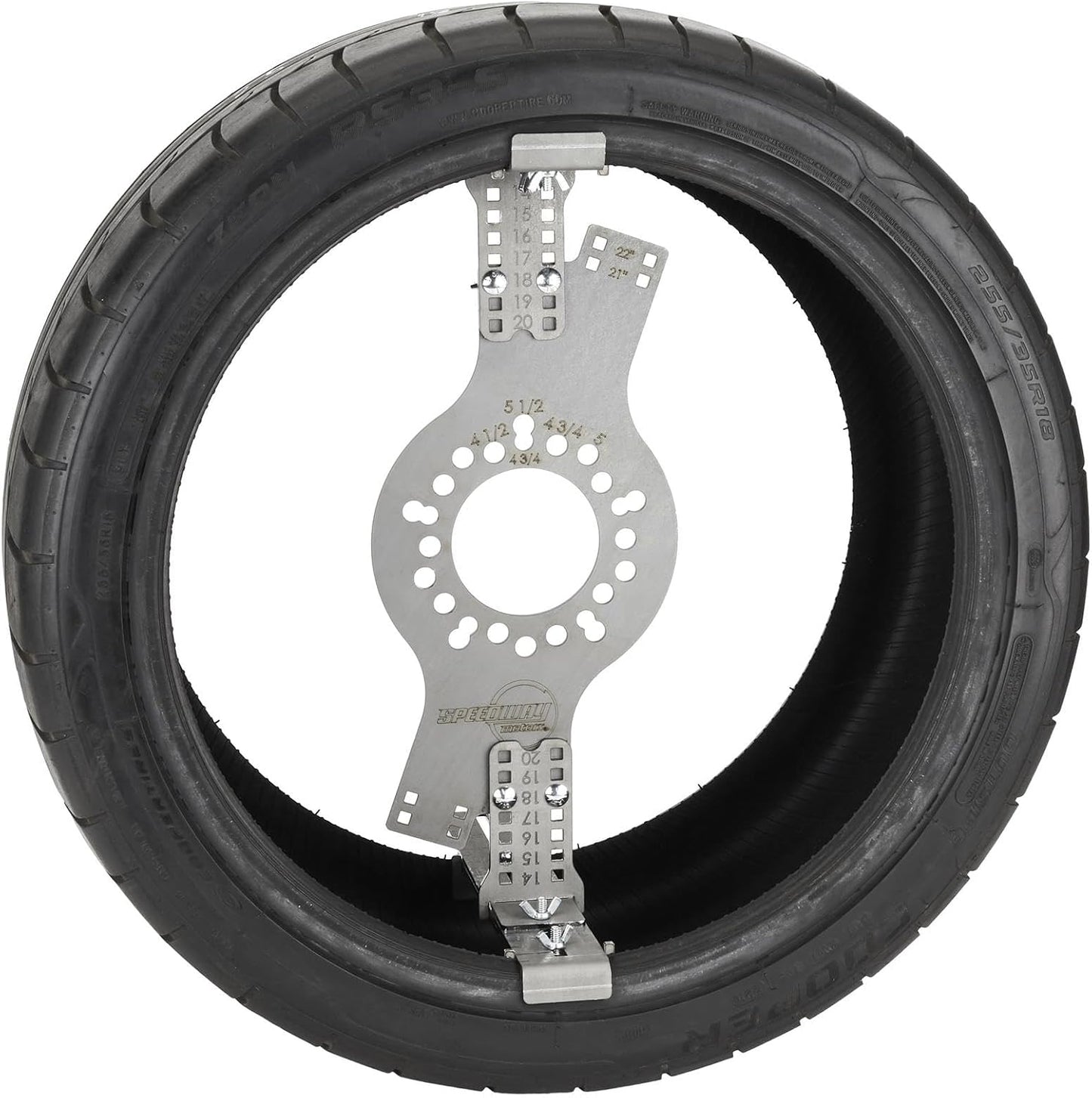 WheelWise Wheel Fitment Simulator - Tire/Rim Fit Size Measuring Tool, Supports 14-20 Inch Diameters & 7-10 Inch Widths, 5-Lug Metric Bolt Pattern