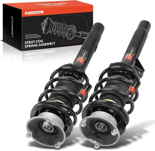 A-Premium Front Complete Strut and Coil Spring Assembly Compatible with BMW 328i 07-13, 335i 07-13, 335is 11-13, 128i 08-13, 135i 12-13, 135is 13 [Base model with Sport Suspension] 2-PC Set