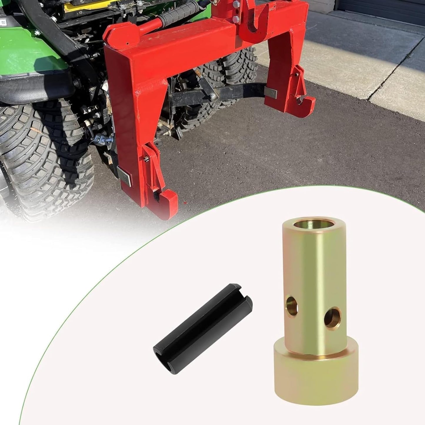 Cat 1 Quick Hitch Adapter Bushings Kit Fit for CateCat 1 Quick Hitch Adapter Bushings Kit Fit for Category 1-3 Point Tractors Use Quick Attach Adapters with Pins (4 Pairs)