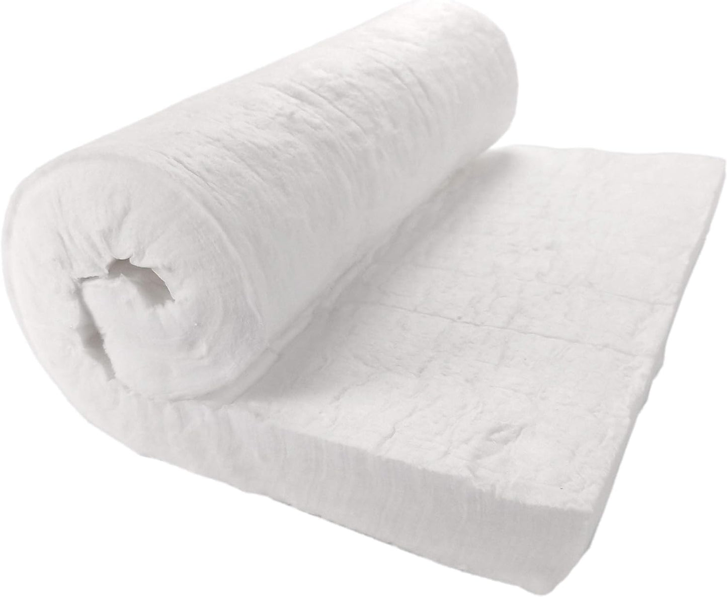 Ceramic Fiber Insulation, 2" Thick x 16" x 48", 2400F Fireproof Insulation Blanket, 3037E