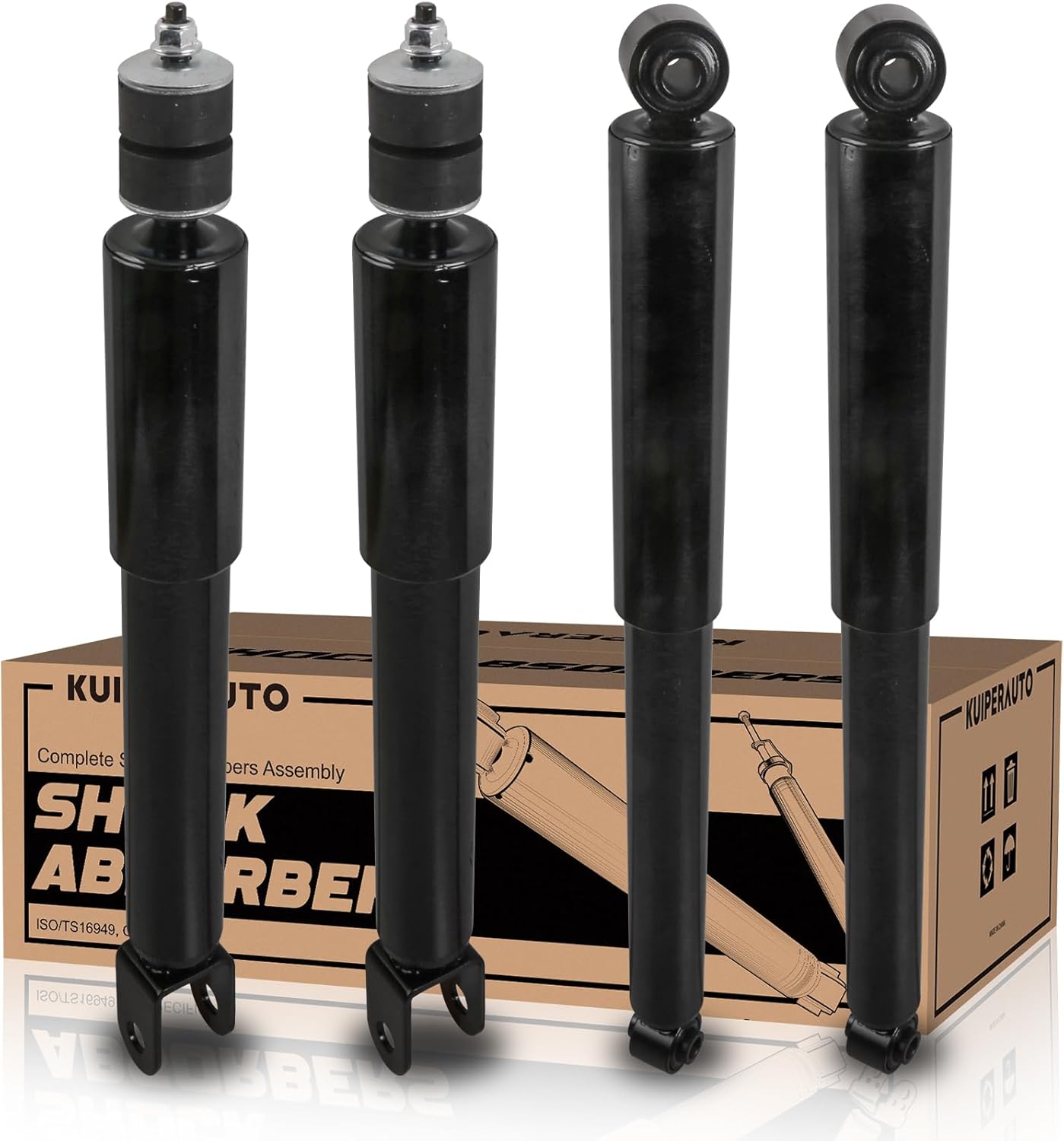 911533 189105 4PCS Front and Rear Complete Struts Coil Springs and Shock Absorbers Assembly Compatible for Chevrolet Suburban Tahoe Avalanche 2007-2013 /Compatible for GMC Yukon 2015-2016