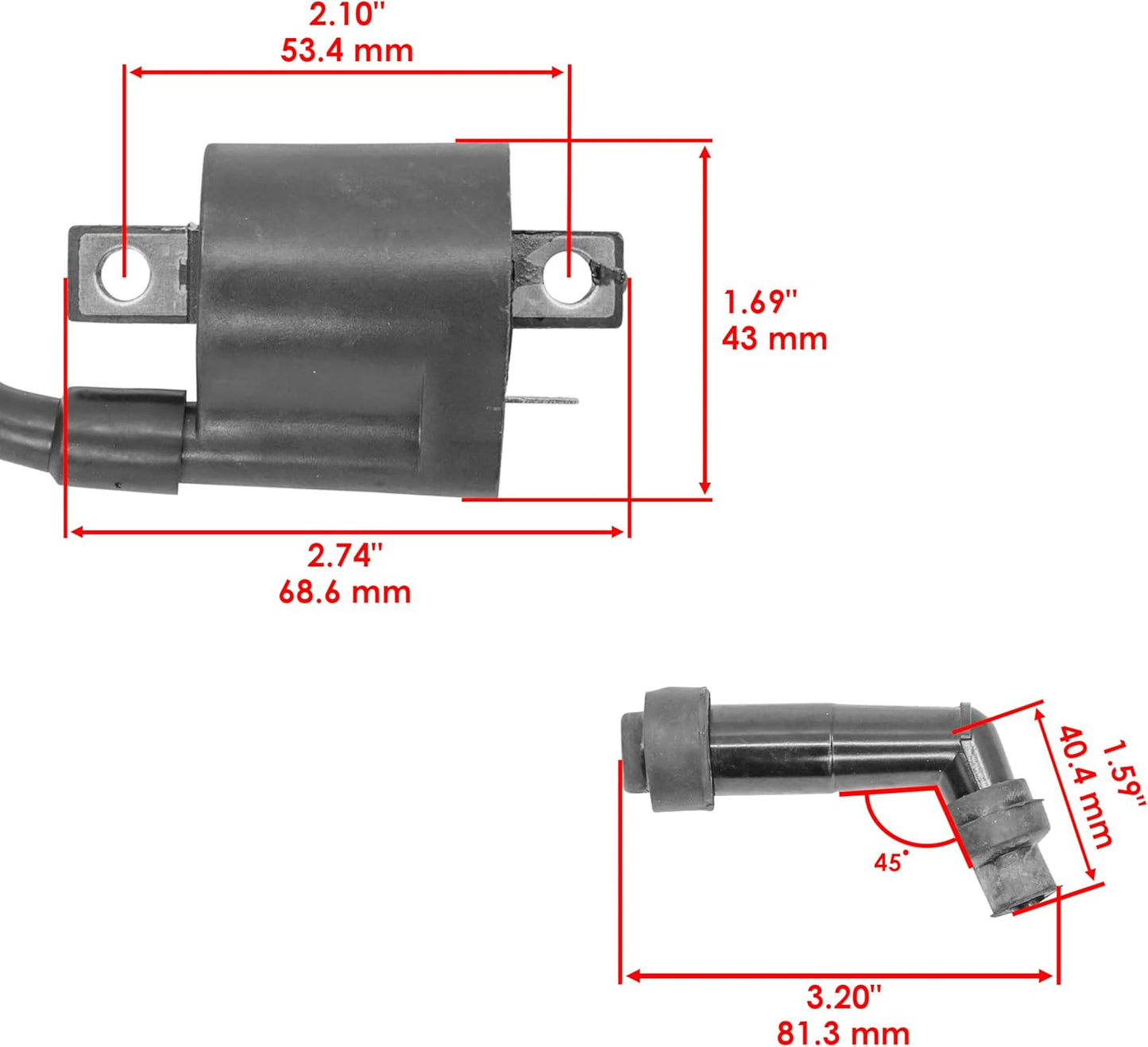 Caltric Stator Compatible With Yamaha Grizzly 600 Yfm600 Starter Solenoid Ignition Coil 1999 2000 2001
