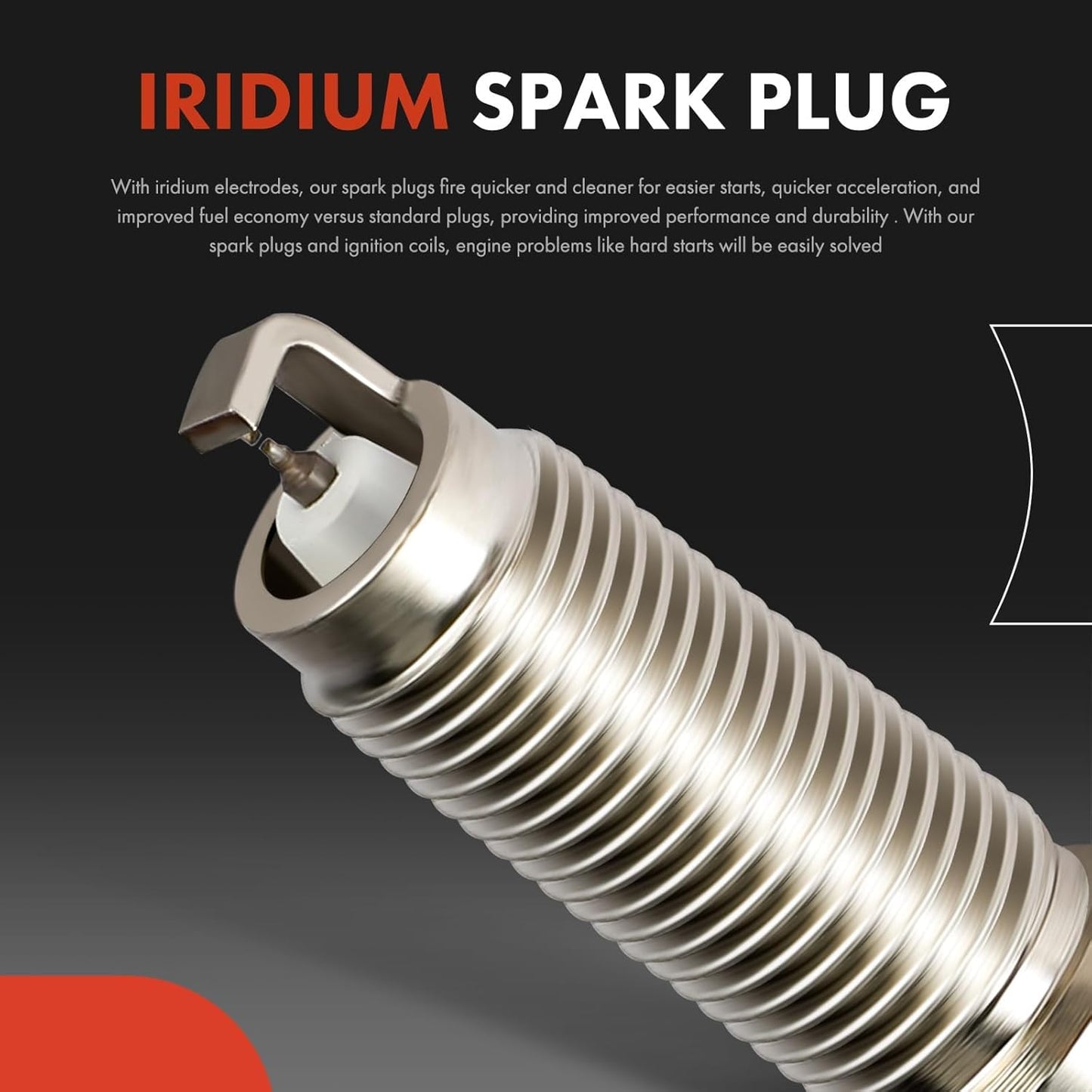 A-Premium 1 Ignition Coils with 5 Wire and 4 Iridium Spark Plugs Compatible with Hyundai Accent 1995 1996 1997 1998 1999 1.5L