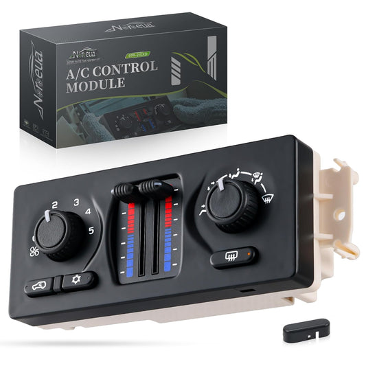 Climate Control Module Fit for Chevy Silverado 1500/2500/3500 Avalanche Suburban Tahoe Trailblazer GMC Sierra 1500/2500/3500 Yukon XL Envoy More 599-210XD AC Heater HVAC Panel