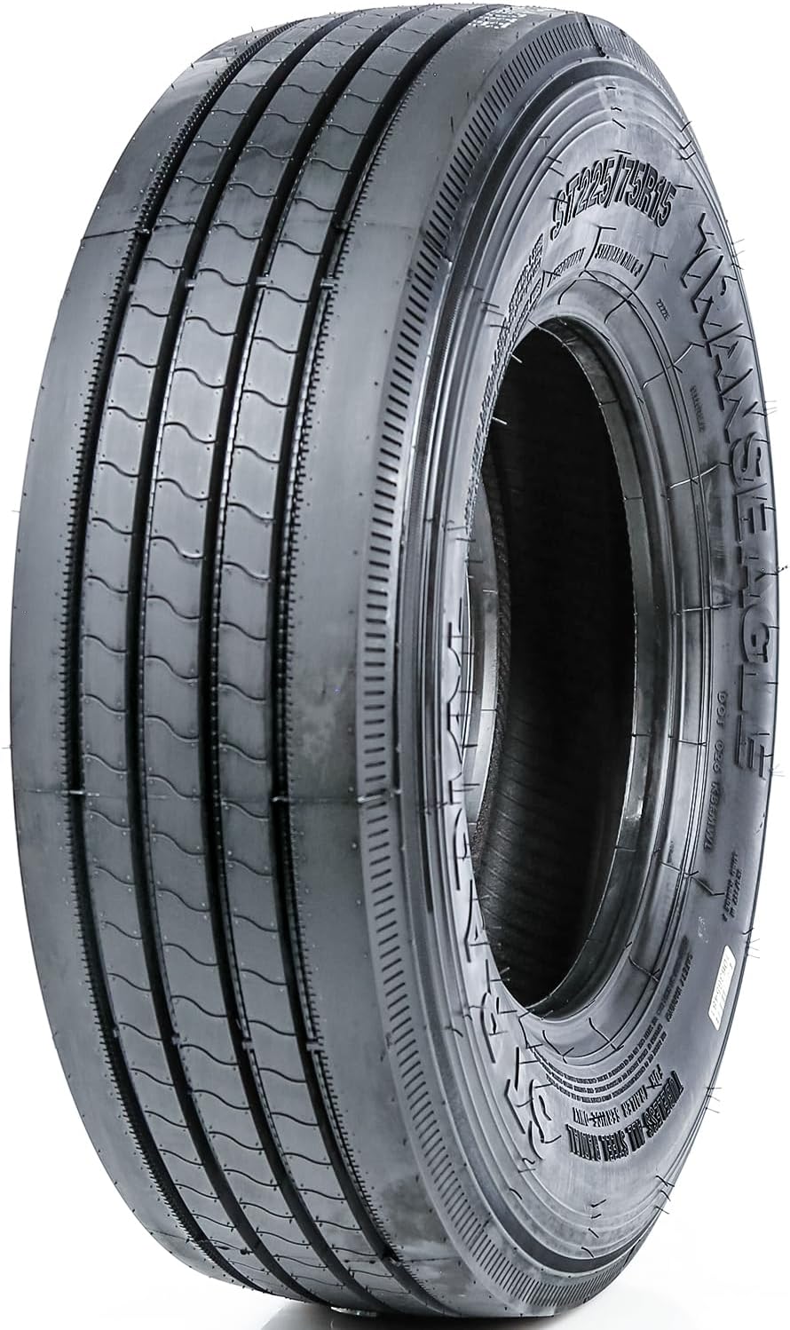 Set of 2 (TWO) Transeagle ST Radial Premium Trailer Radial Tires-ST225/75R15 225/75/15 225/75-15 121/117M Load Range F LRF 12-Ply BSW Black Side Wall