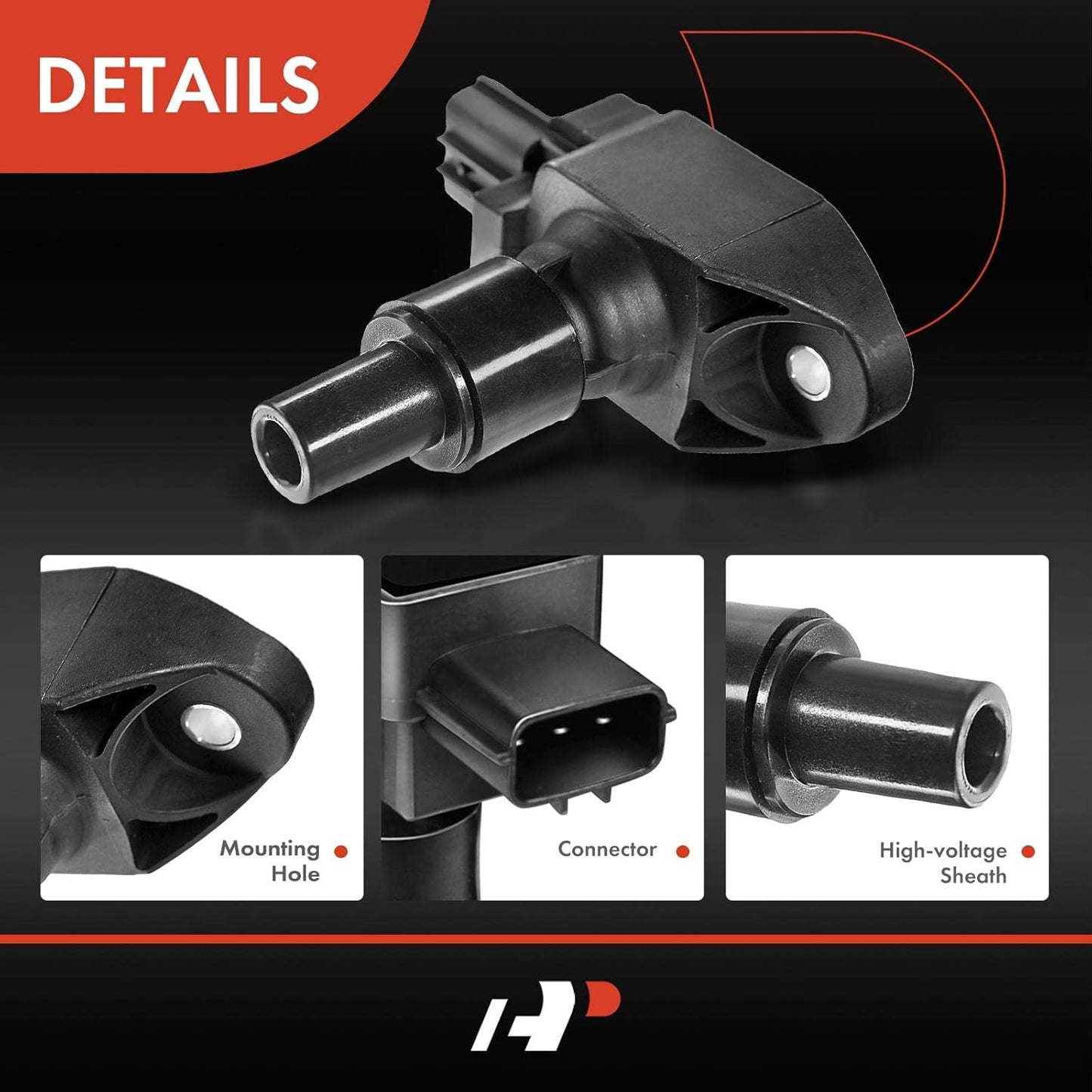 A-Premium Engine Ignition Coil Pack Compatible with Mazda RX-8 R2 1.3L 2004-2011, 4-PC Set