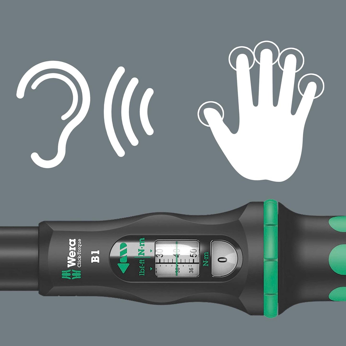 Wera Click-Torque B1 Torque wrench Drive 10-50 Nm