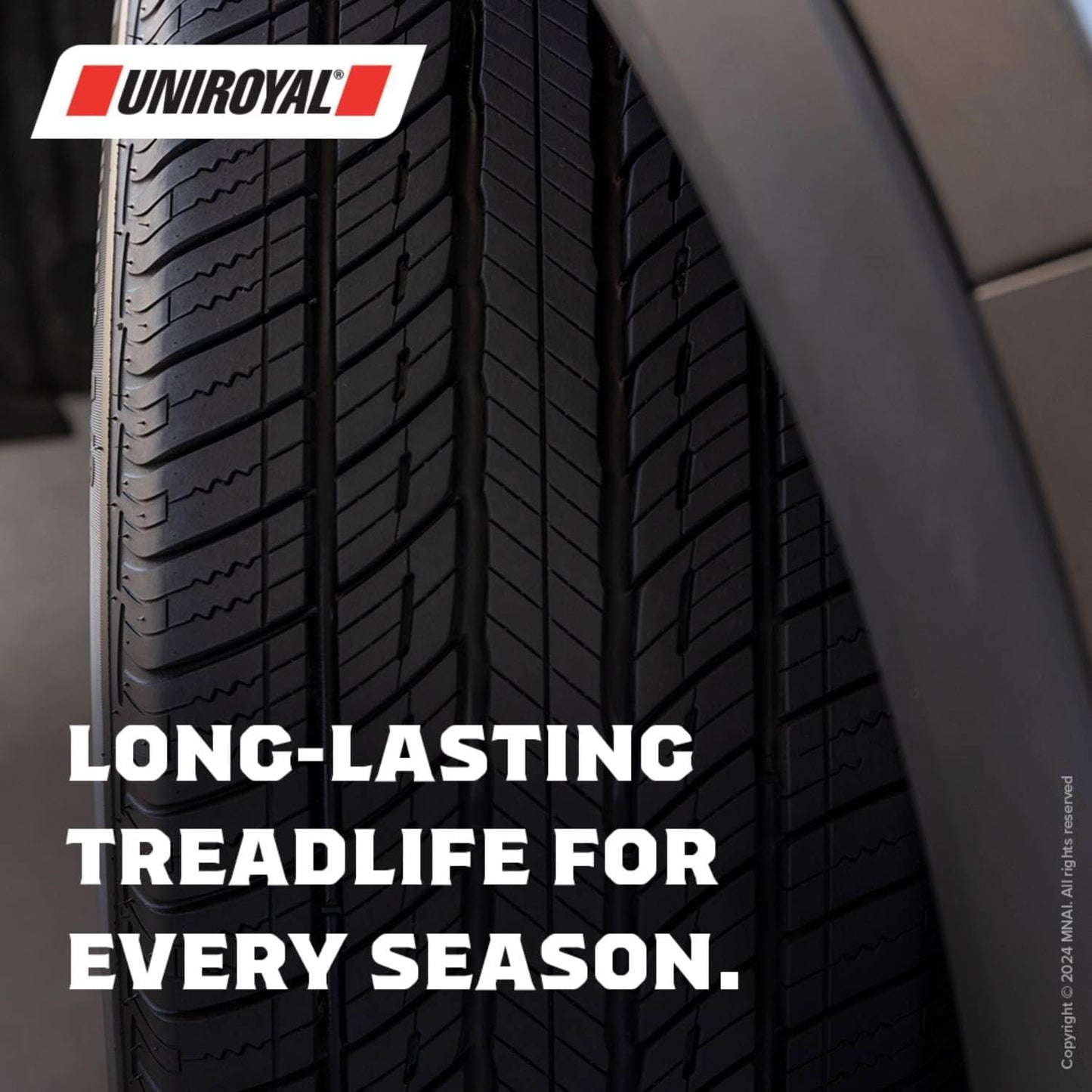 Uniroyal Tiger Paw Touring A/S All Season Car Tire for Passenger Cars and Minivans - 245/50R20 102V