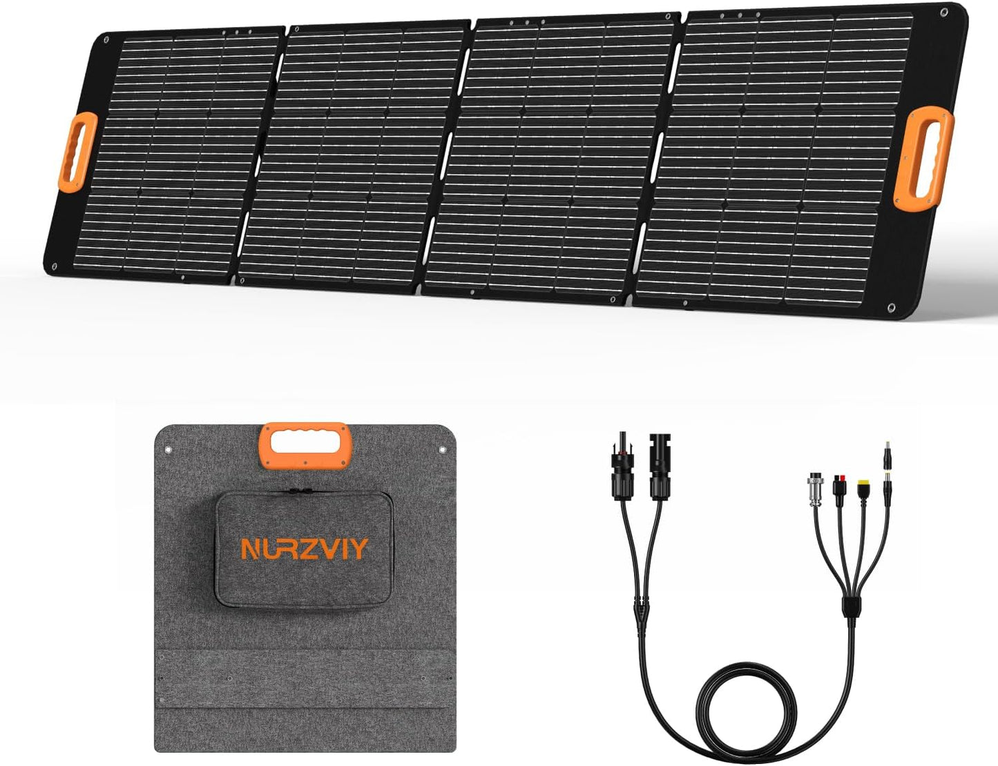 100W Portable Solar Panels, Foldable 100 Watt Solar Panel for Power Station, Folding Solar Charger with Adjustable Kickstand IP67 Waterproof & Lightweight for Camping, Outdoor, Rv
