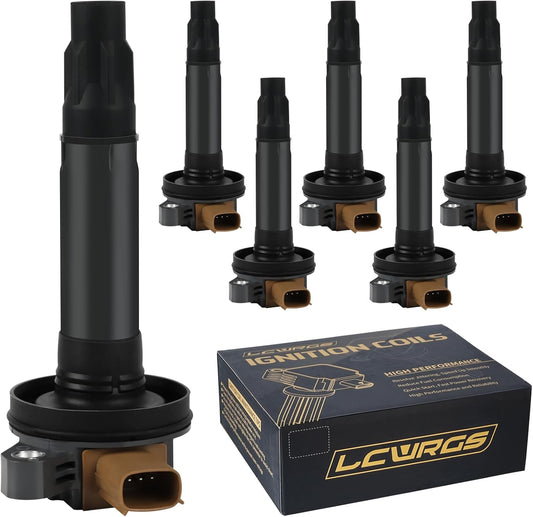 6PCS Ignition Coil Pack for EcoBoost 3.5 2011 2012 2013 2014 2015 2016 Ford F150 F-150 Expedition Explorer Flex Taurus Transit Lincoln MKS MKT Turbo 3.5L V6 Replaces# UF646 DG549