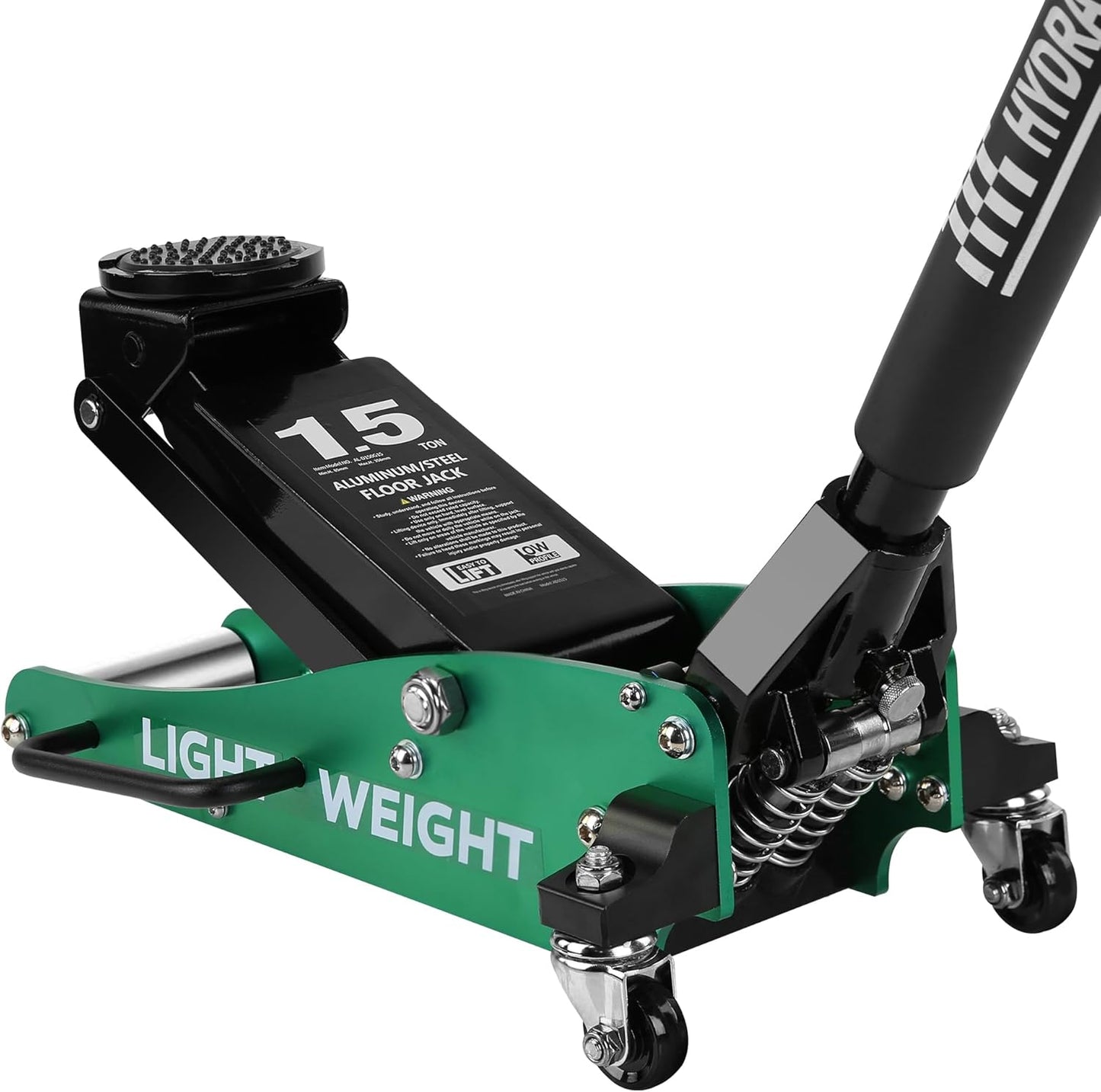 3 Ton Low Profile Floor Jack, Professional Low Profile Hydraulic Jack, Heavy Duty Steel Racing Floor Jack with Dual Piston Quick Lift Pump, 3 Ton (6,600 lb) Capacity, Lift Range 3.3"-18.5"