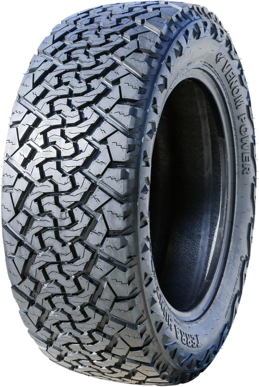 Venom Power Terra Hunter X/T XT All-Terrain Mud Light Truck Radial Tire-33X12.50R22 33X12.50X22 33X12.50-22 114Q Load Range F LRF 12-Ply BSW Black Side Wall
