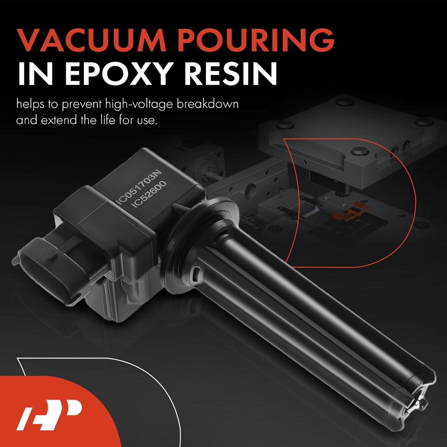 A-Premium Engine Ignition Coil Pack Compatible with Saab 9-3 2003-2011 9-3X 2010-2011 2.0L Turbo Only 4-PC Set