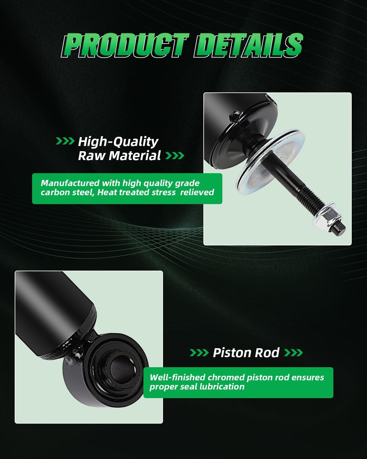 SCITOO Rear Shocks Set of 2 for Malibu, Shocks Absorbers and Struts Fits 04 05 06 07 08 09 10 11 12 for Chevy Malibu,05 06 07 08 09 10 for Pontiac G6,07 08 09 for Saturn Aura Amortiguadores