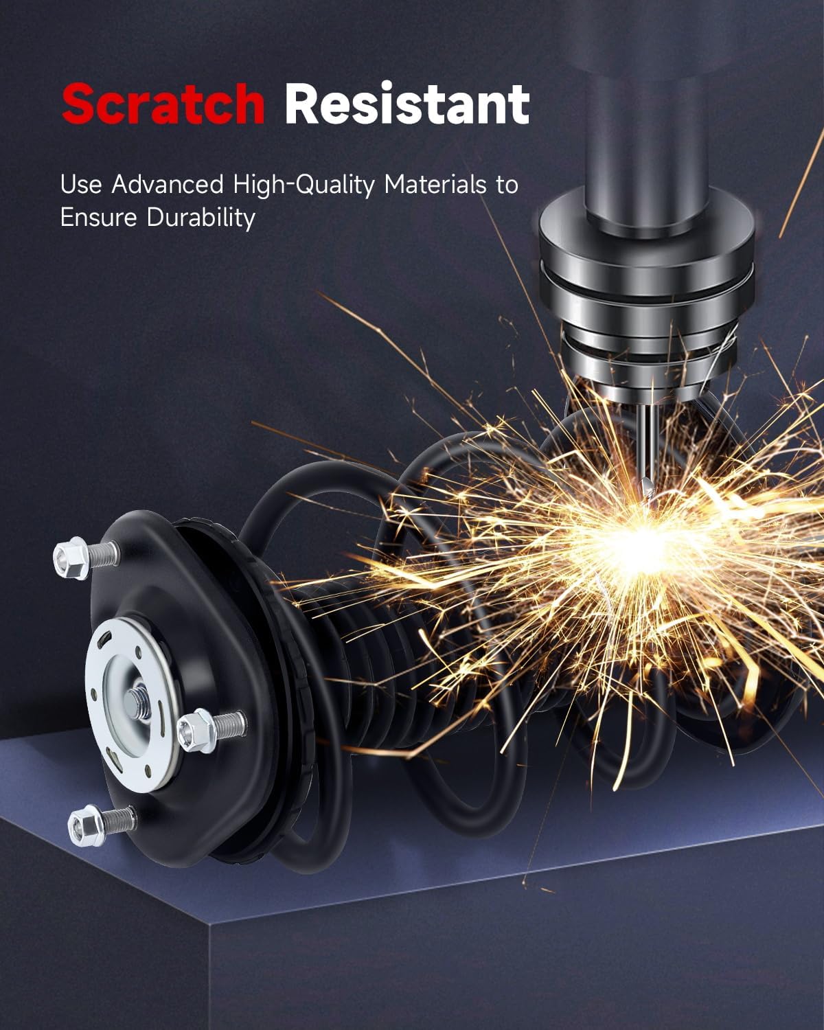 Complete Struts Shock Absorbers Fits for Toyota RAV4 (2.4L L4) 2006 2007 200, for Toyota RAV4 (2.5L L4) 2009 2010 2011 2012 cciyu 172276 172275 Quick Struts Assembly Front Pair Struts 4WD AWD FWD