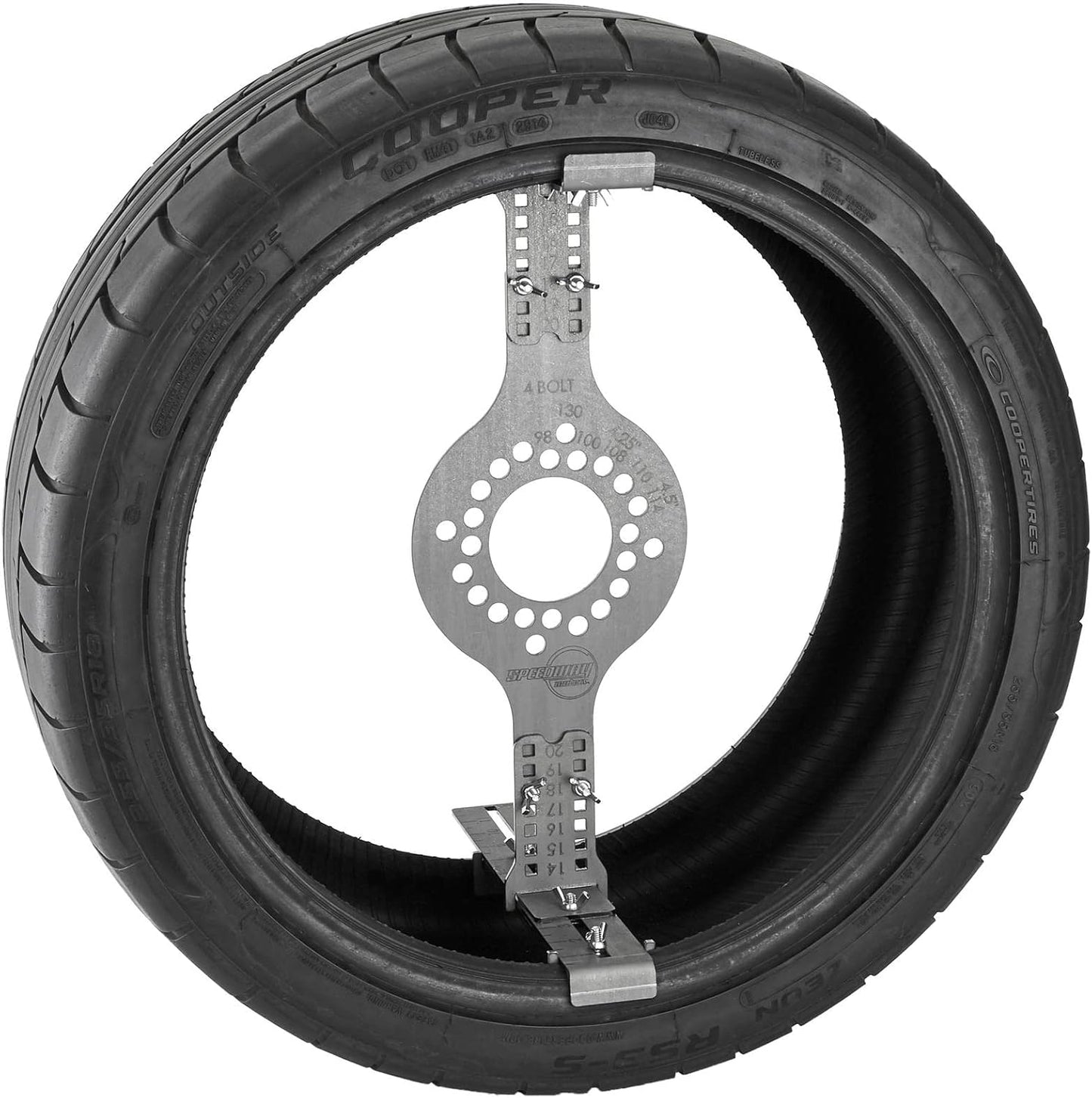 WheelWise Wheel Fitment Simulator - Tire/Rim Fit Size Measuring Tool, Supports 14-20 Inch Diameters & 7-10 Inch Widths, 5-Lug Metric Bolt Pattern