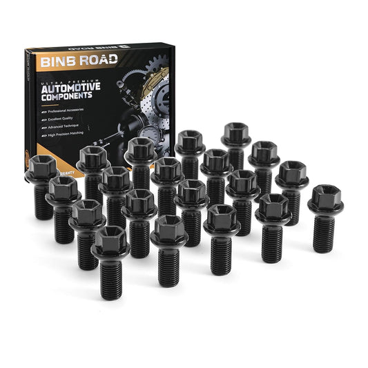 20Pcs M14 x 1.5 Wheel Lug Bolts Nuts 0009908307 Compatible with Mercedes Benz C300 E350 CLA250 GL350 ML350 SLK350 W204 W211 C209 W164 W251