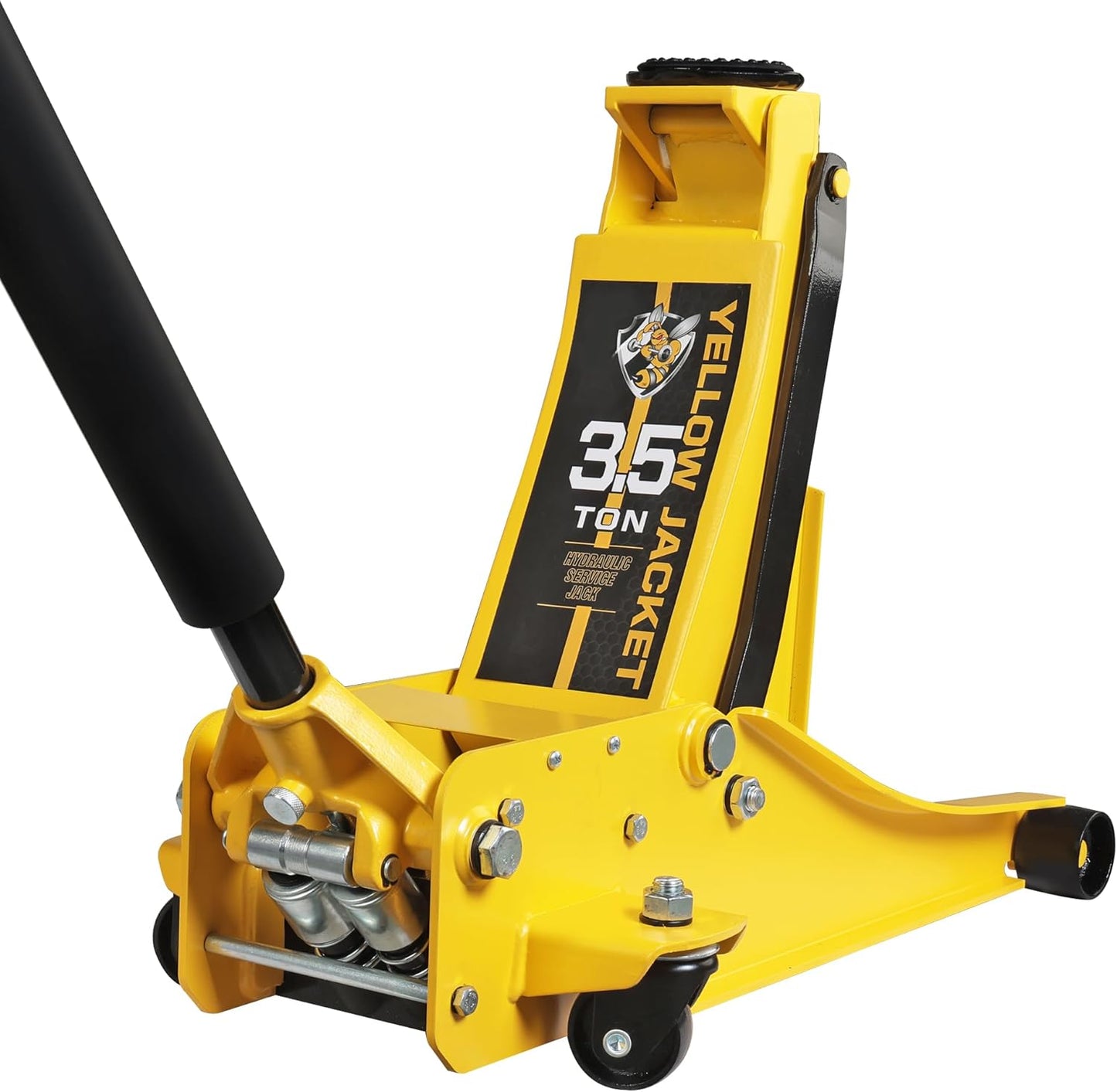 YELLOW JACKET 2.5 Ton Trolley Jack with Carrying Case Hydraulic Low Profile Floor Jack for Cars Lift with Single Piston Lift Pump, 5500 lb Capacity…