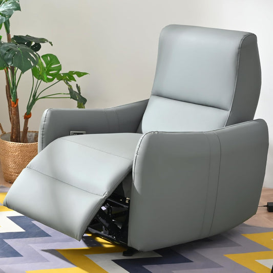 Wall Hugger Power Recliner Chair, Zero Wall Electric Recliner Chairs with USB Port, Space Saving Large Recliner for Living Room, RV, Home Theater