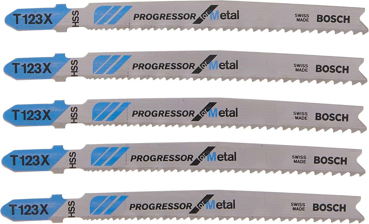 Bosch T318A100 100-Piece 5-1/4 In. 24 TPI Basic for Metal T-Shank Jig Saw Blades