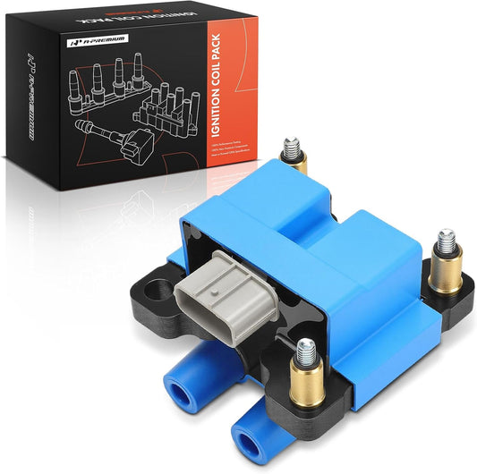 A-Premium Blue Engine Ignition Coil Pack Compatible with Subaru Forester 2009-2010, Impereza 2011, 2.5L