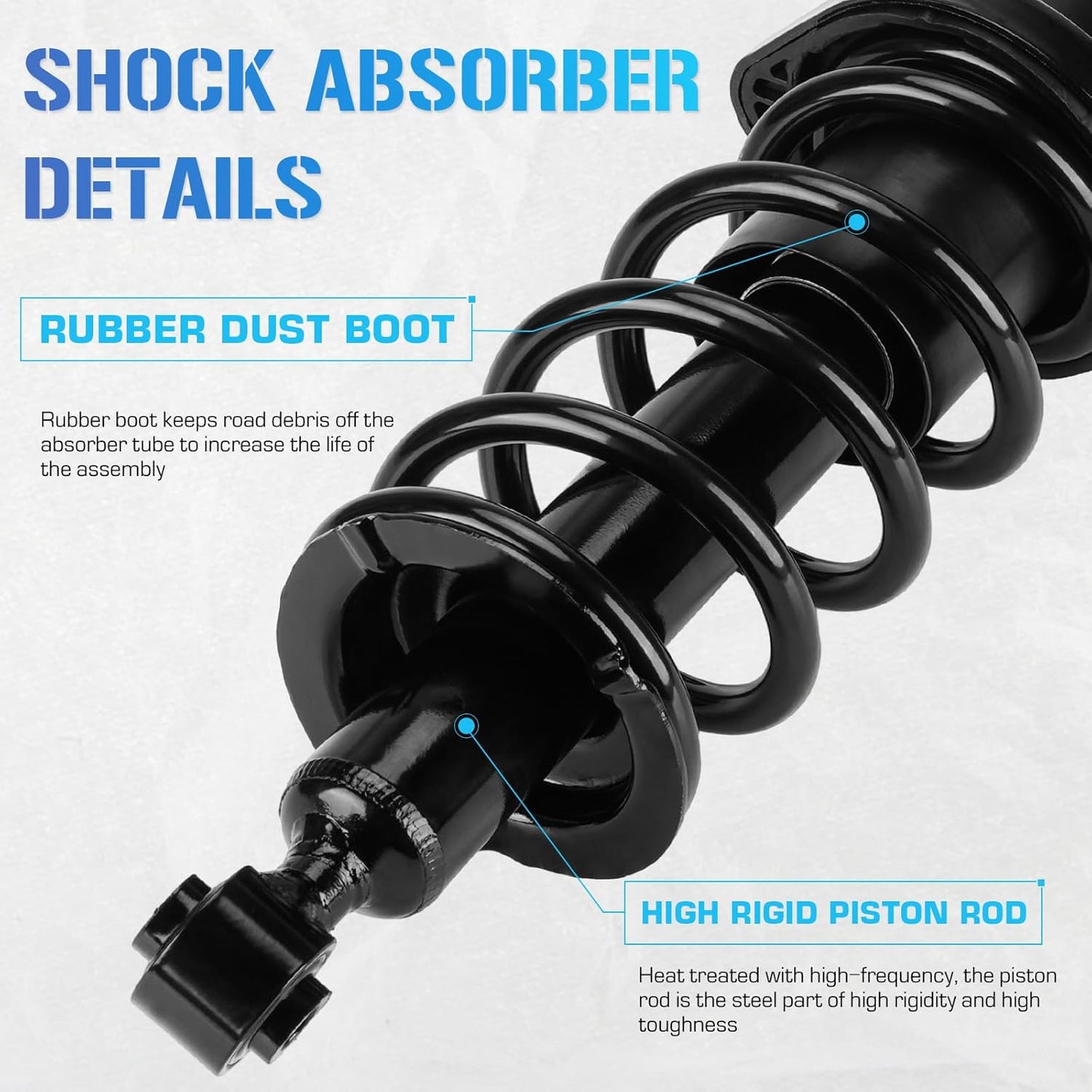 171340L 171340R Rear Pair Struts Shock Absorbers Assembly w/Coil Spring for Honda Civic (Exc. SI/SIR) 2001 2002 2003 2004 2005