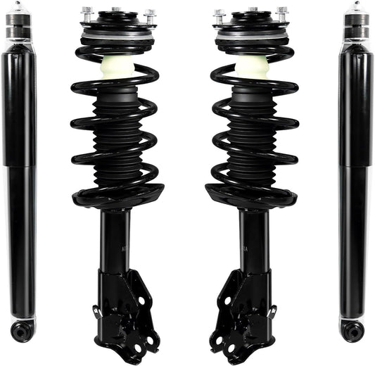 4PCS Front & Rear Struts Complete Shock Absorbers Spring Assembly Fit for Honda Civic 2006-2011 2007 2008 2009 2010 Replacement 172284 172285 5609 348023