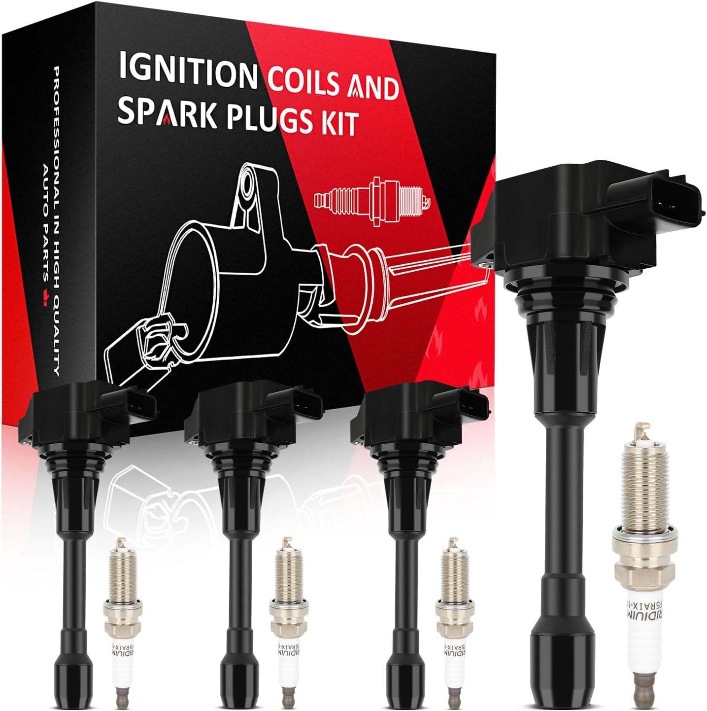 SCITOO 100% New 3pcs Ignition Coil Set Compatible for Dodge/for Jeep/for Ram 2009-2012 Automobiles Fit for OE: UF640 C1652