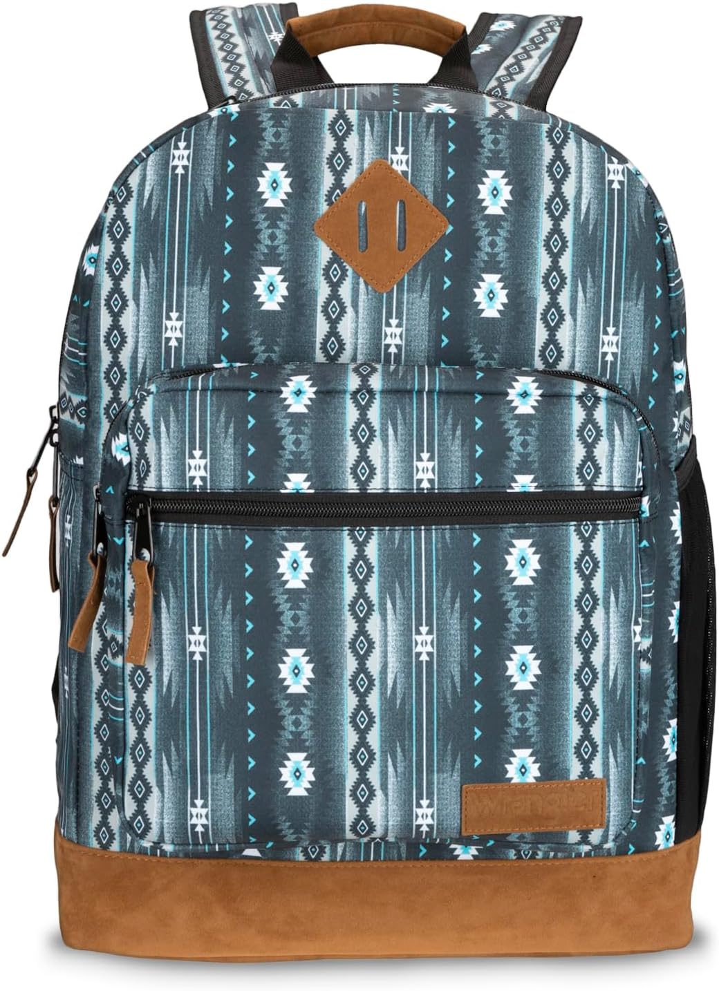 Wrangler Yellowstone Sturdy Backpack for Travel Classic Logo Water Resistant Casual Daypack for Travel with Padded Laptop Notebook Sleeve (New Retro)