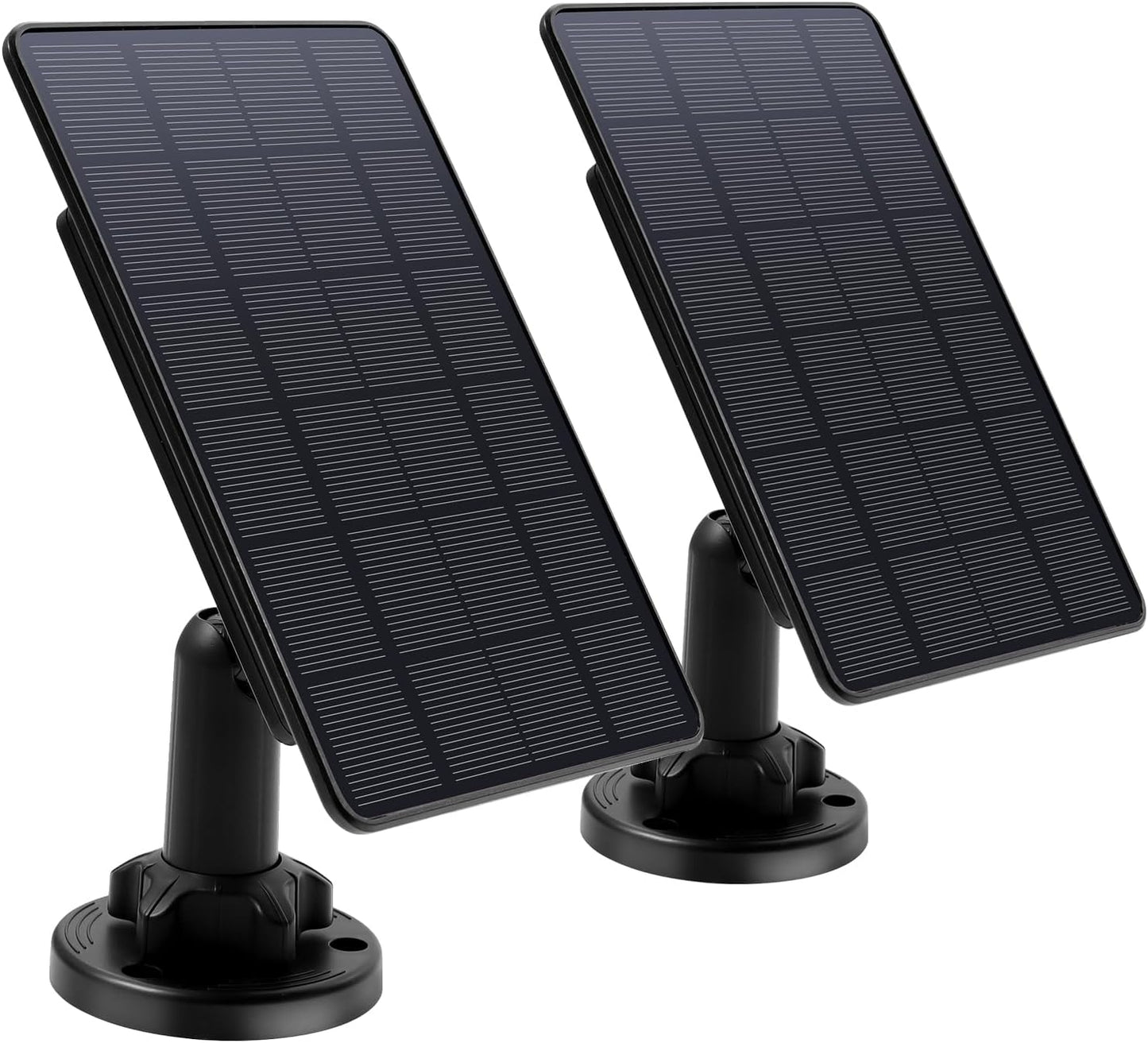5W Trail Camera Solar Panel 12V/1A 6V/1.5A Solar Battery Charger Kit Built-in 5200mAH Rechargeable Lithium Battery Compatible with Hunting Game Camera(2 Pack)
