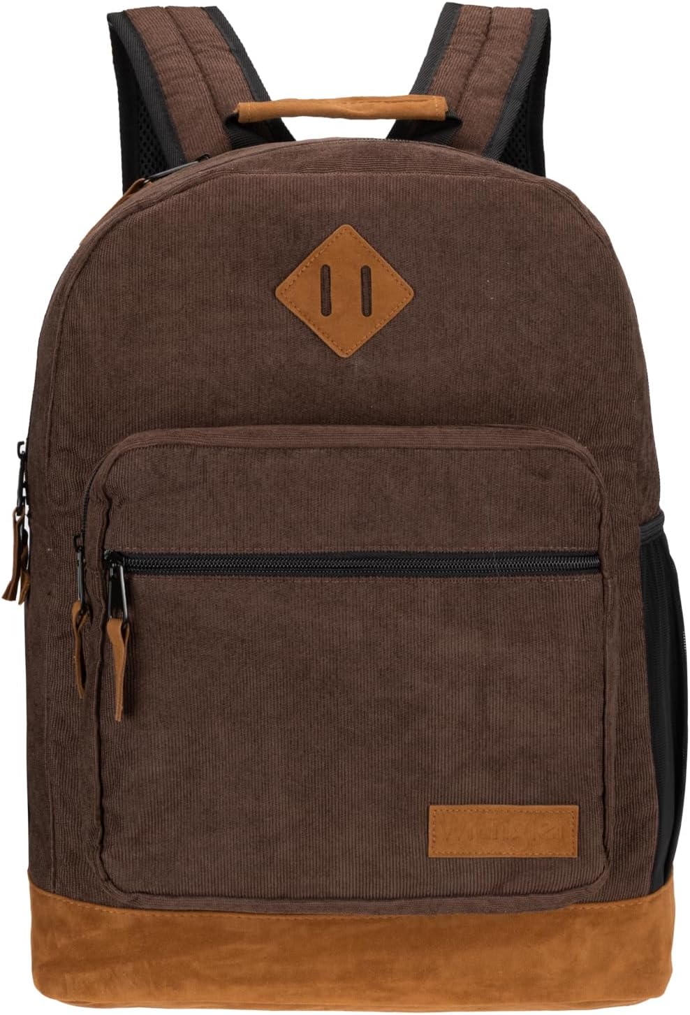 Wrangler Yellowstone Sturdy Backpack for Travel Classic Logo Water Resistant Casual Daypack for Travel with Padded Laptop Notebook Sleeve (New Retro)