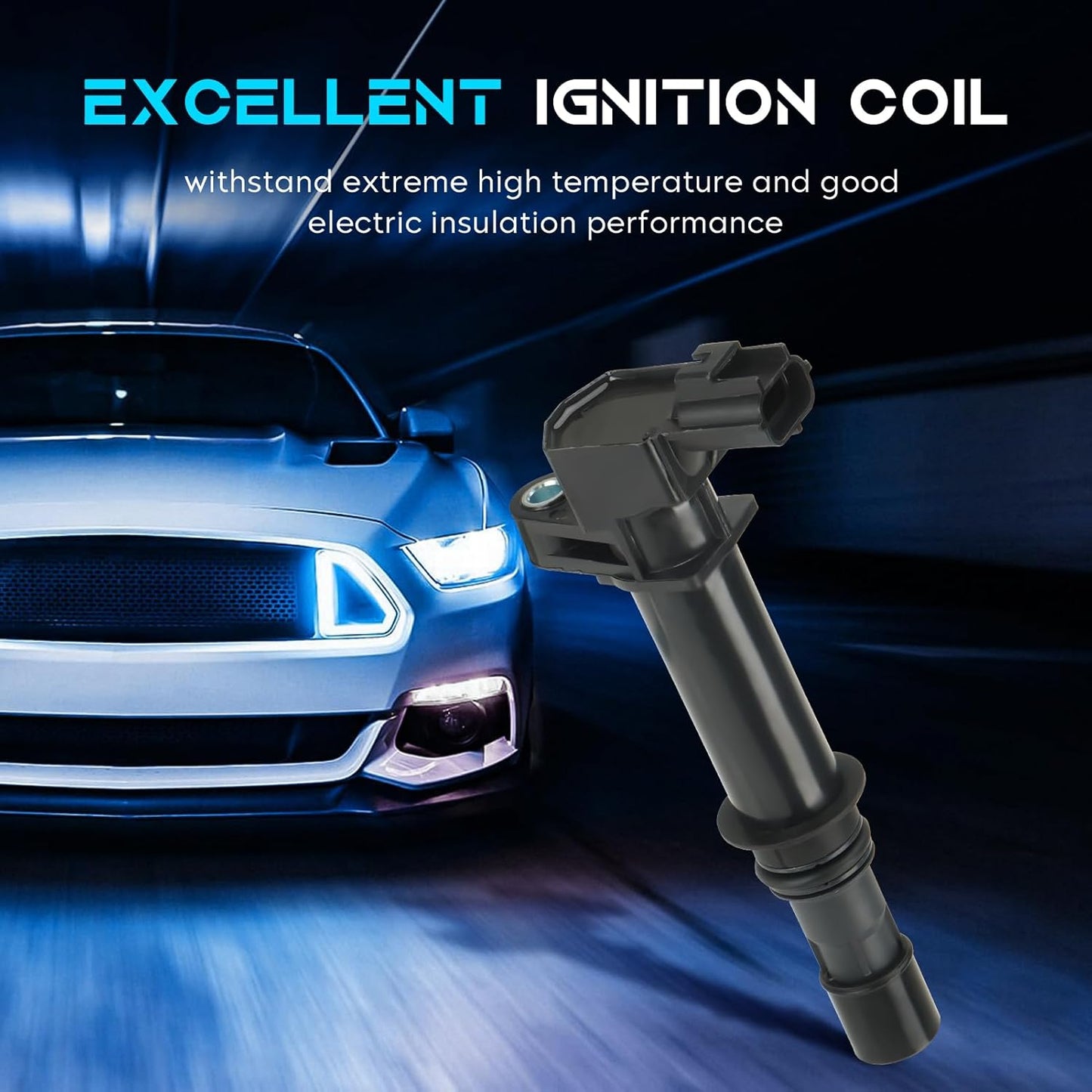 Set of 6 Ignition Coil Pack 3.7L 4.7L Compatible with Dodge Dakota Durango Ram 1500 Nitro, Jeep Commander Grand Cherokee Liberty, Chrysler Aspen, Mitsubishi Raider Replace 5C1114 C1231 UF-270