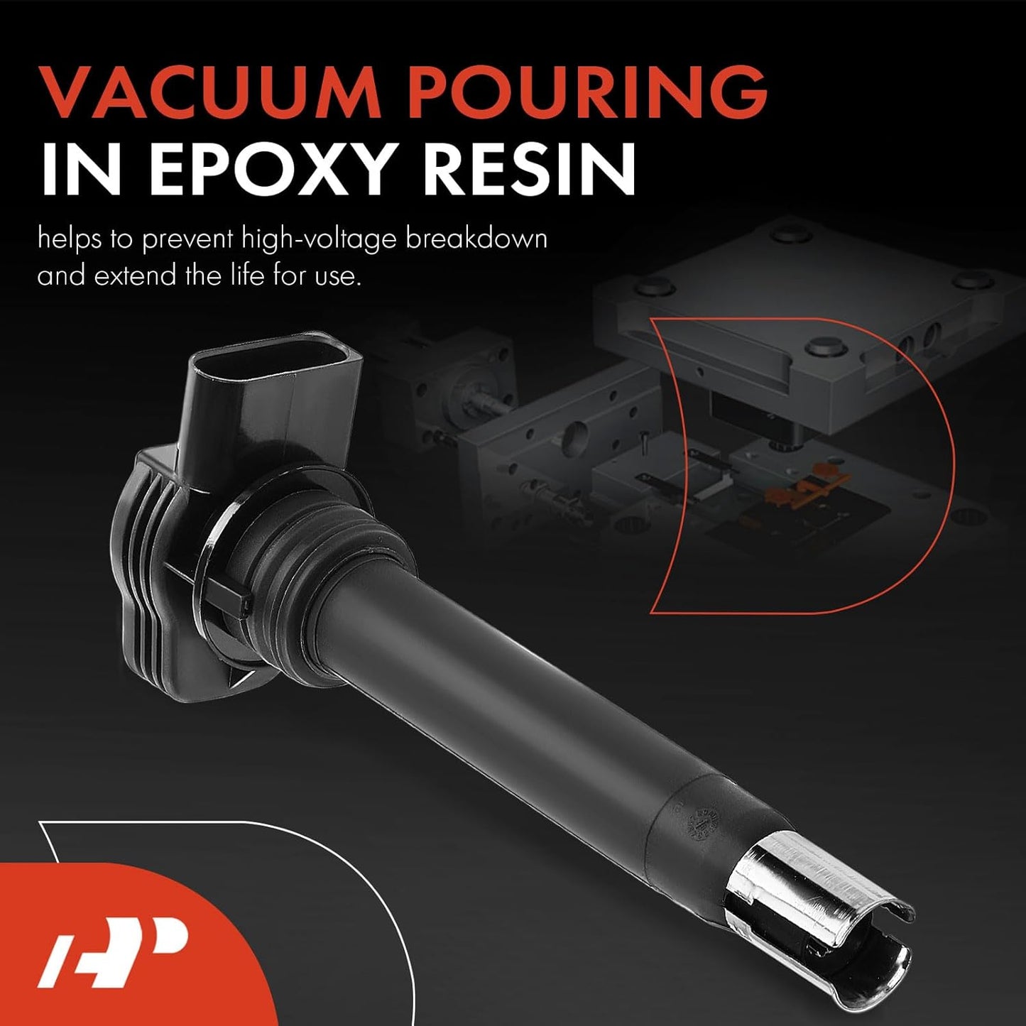 A-Premium Engine Ignition Coil Pack Pack Set of 5 Compatible with Volkswagen Jetta Passat Golf Tiguan Beetle CC Eos GTI Rabbit & A3 A4 A5 A6 TT Quattro allroad Q3 Q5 & More