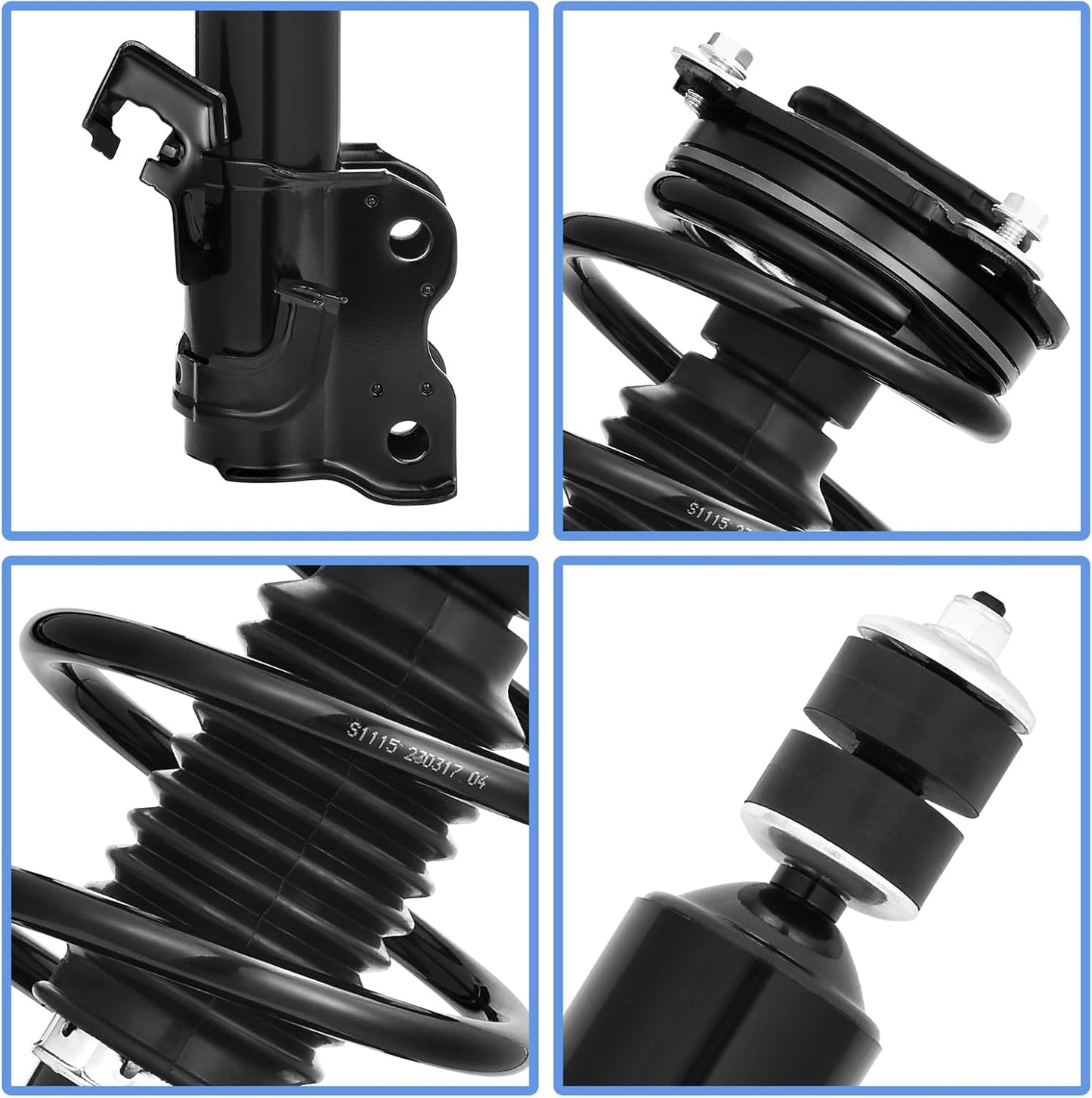YITAMOTOR Front Complete strut Quick Struts Rear Shocks Assembly Compatible with 2014-2019 Sentra