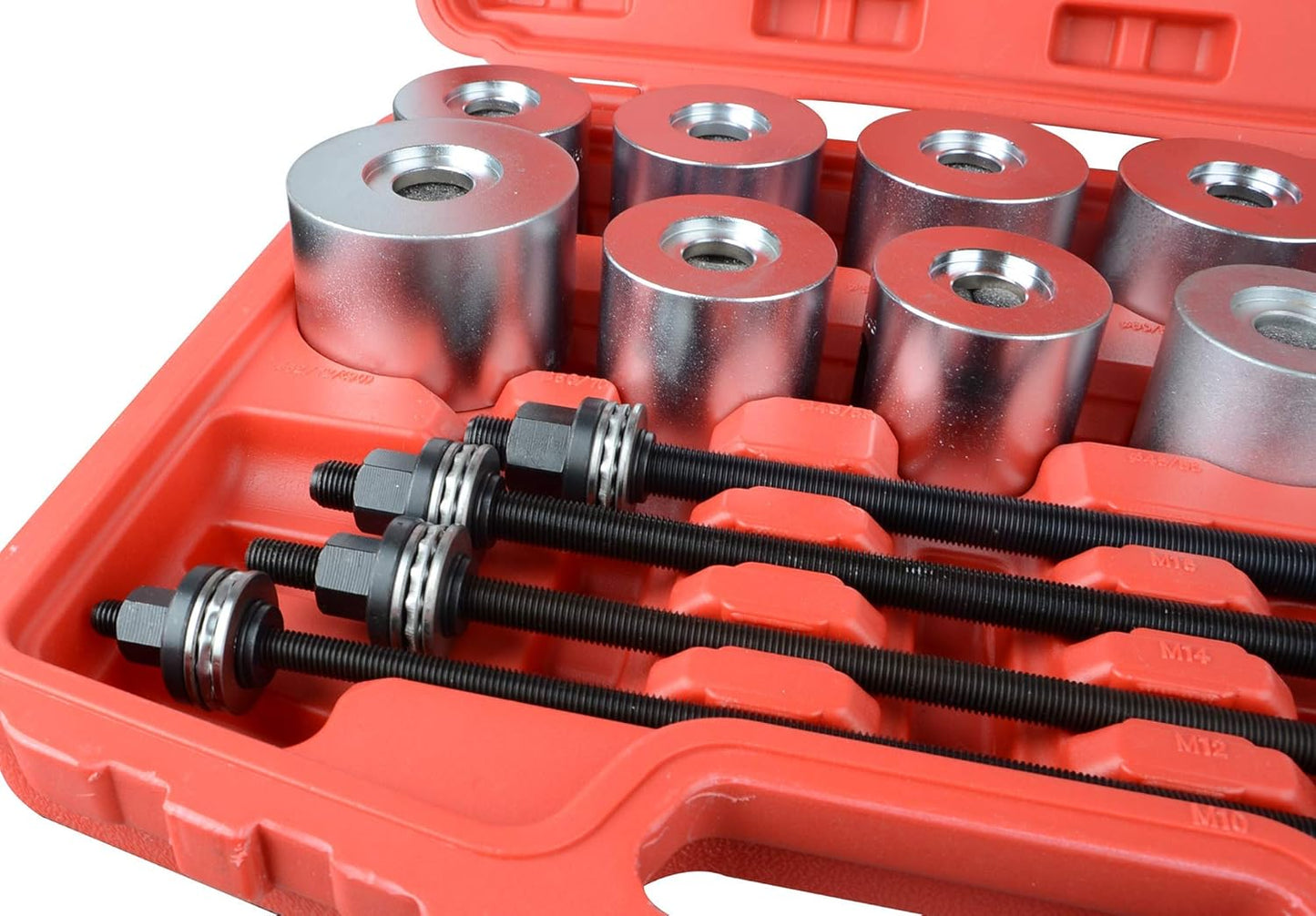 27pc Universal Press and Pull Sleeve Kit Bush Bearing Removal Insertion Tool Set