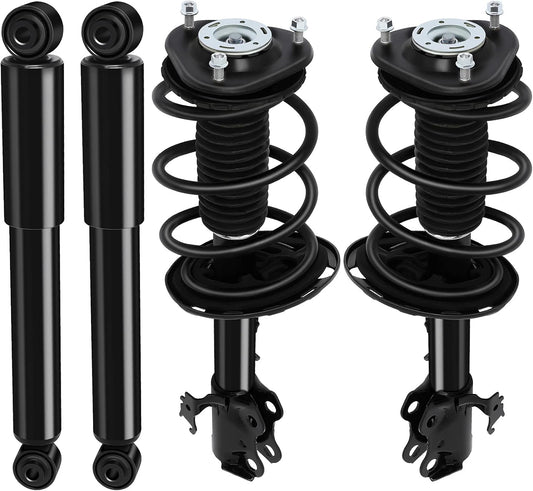 Complete Struts Shock Absorbers Fits for 2006-2012 for Toyota RAV4 cciyu 172276 172275 37289 Quick Struts Assembly Front Rear Pair Struts 4WD AWD FWD