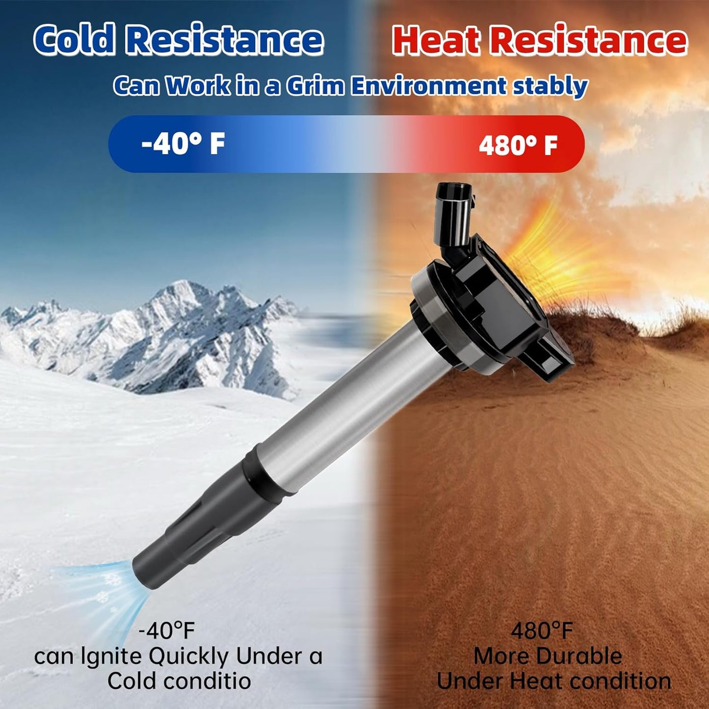 Set of 4 UF596 Ignition Coil Pack Compatible with 1.8L L4 2009-2001 Toyota Corolla Matrix CorollaiM C-HR Prius Prius V/2008-2016 Scion XD IM/Pontiac Vibe/Lexus CT200h Replaces#UF619 90919-02252 C1714