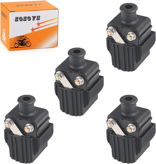 4Pcs Ignition Coil for Mercury-Mercruiser 2-Storker 6-300HP Chrysler Force 40-150HP Outboard Boat 339-832757A4