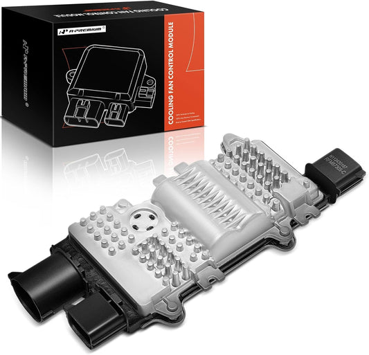 A-Premium Engine Radiator Cooling Fan Control Module Compatible with Ford Fusion 2006-2020, Taurus 1986-2019, Flex, Police Interceptor Sedan, Special Service Police Sedan & Chevrolet Captiva Sport
