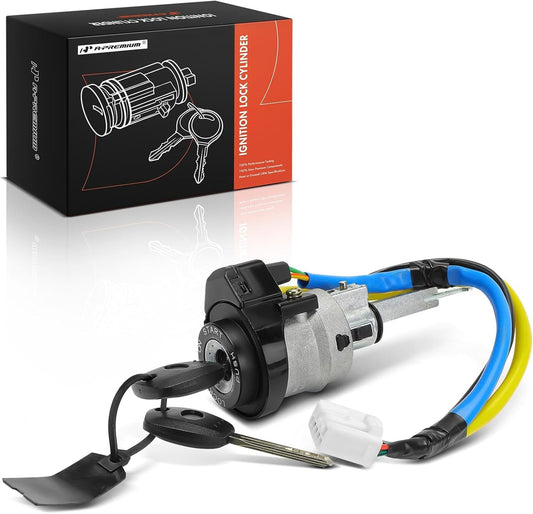 A-Premium Ignition Lock Cylinder with 2 keys Compatible with Kia Vehicles - Amanti 2007 2008 2009