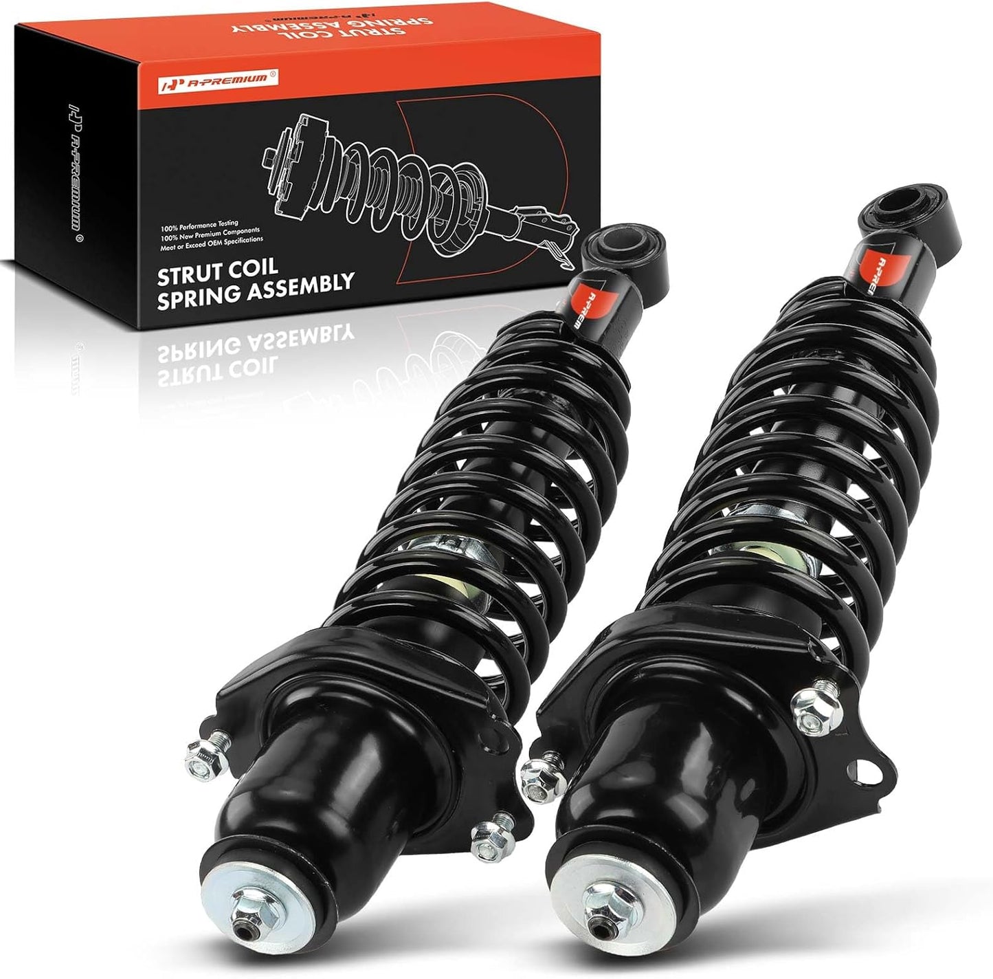 A-Premium Front Complete Strut w/Coil Spring Assembly Shock Absorber Compatible with Toyota Corolla 2003-2008