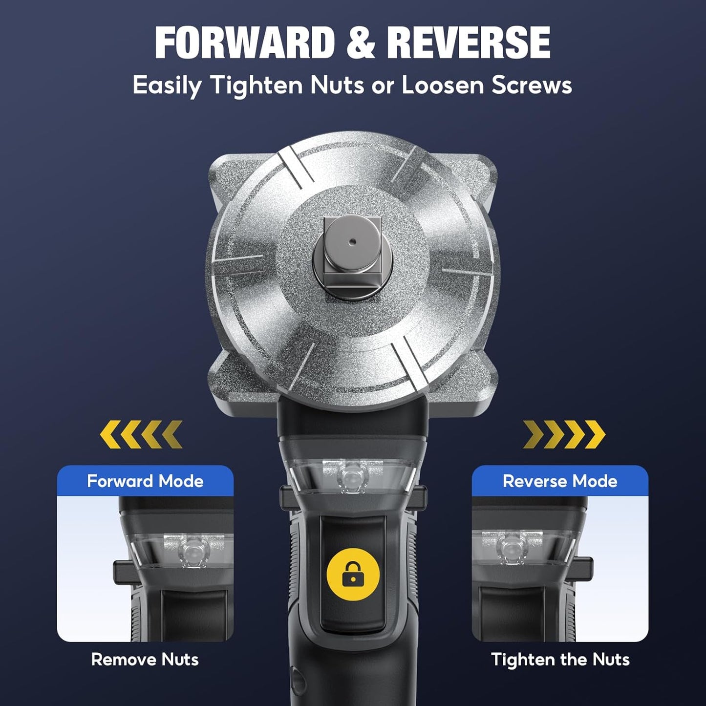 Upgraded Cordless Impact Wrench 1/2", 900 Ft-lbs (1200 Nm) Brushless Impact Gun, 21V High Torque Impact Driver with 2x 4.0Ah Batteries, Variable Speed for Car, Truck, Workshop, Heavy-Duty Jobs