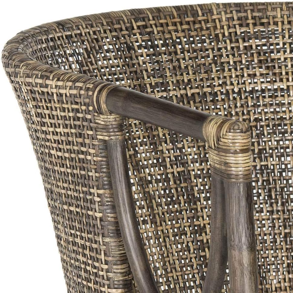 Safavieh Home Collection Beningo and Arm Chair, Brown/Black